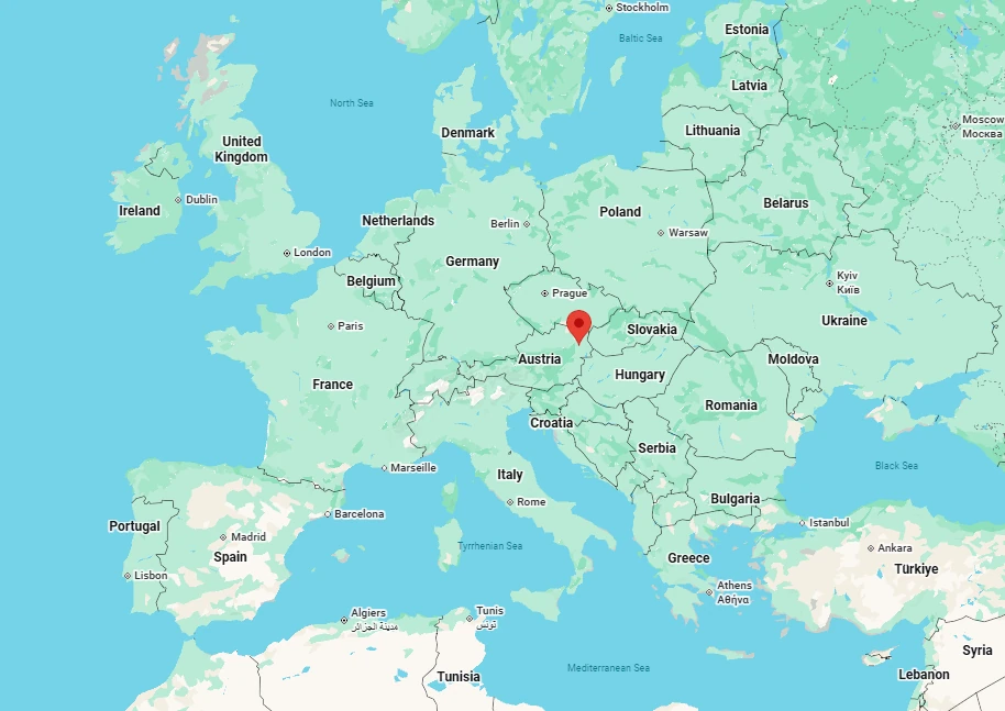 Vienna location map